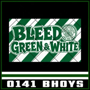 Bleed Green & White Stickers